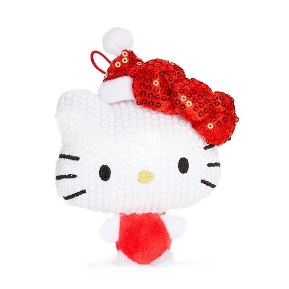 Hello Kitty Other - 𝅺HELLO Kitty White Sequin Bow Christmas Holiday Ornament